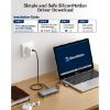 Docking Station Triple Display, 9-in-1 USB C / USB 3.0 Docking Station Dual Monitor Adapter to Dual HDMI, 10Gbps USB 3.1, Gigabit Ethernet, VGA, for Mac & MacBook M1 & Windows Laptop USB Dock