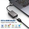 USB to HDMI Adapter, Full HD 1080P USB to HDMI Cable Video Adapter for Mac and Windows, Compatible with Windows 10/8.1/8/7, Mac OS