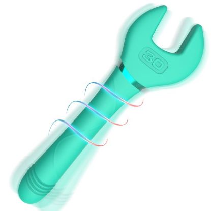 G-Spot Vibrator, Wrench Vibrator with Powerful and Quiet Vibration Speed and Mode for Pleasure Sex Toys for Woman, Green