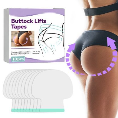 Body Tape, Buttock Lift Tapes, Lifts Cellulite & Sagging Skin on Buttock, Smooths Wrinkles, 10 PCS