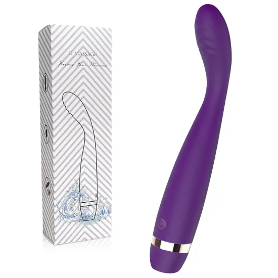 Thrusting Vibrator Wand, Bullet Vibrator, G Spot Vibrator for Women, Sex Toys for Women, Adult Toys with 10 Vibration Modes, Purple