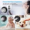 GINIHOMER 5 Settings High Pressure Shower Head with Shower Cap, Rain Shower Head with Handheld, Water Saving, Anti-Leak, and Adjustable